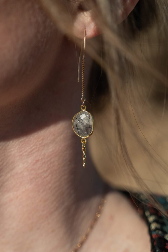 Shapeshifting Temptresses Rutilated Quartz Earrings
