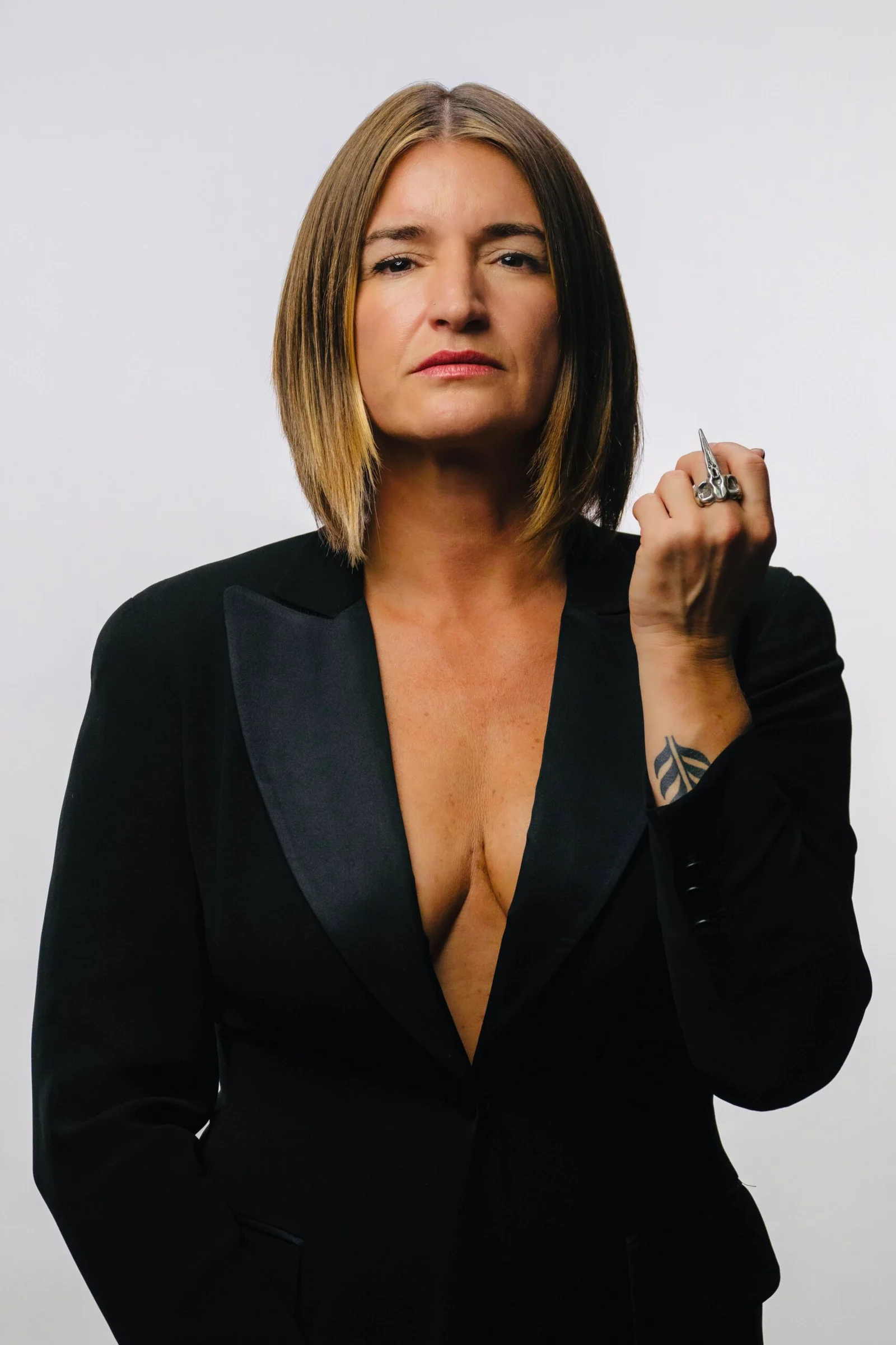 Rebecca Wallace in her studio